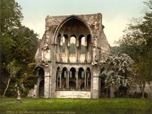 Ruínas da abadia de Heisterbach, Renânia do Norte-Vestfália, Alemanha, c.1900 de Detroit Publishing Co.