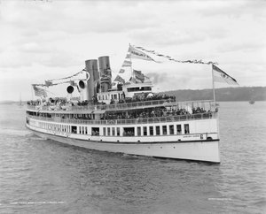 Navio de Sandy Hook Asbury Park, 1909 de Detroit Publishing Co.