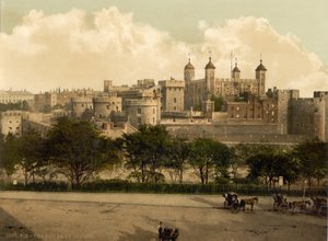 A torre de Londres, c.1890-1900 de Detroit Publishing Co.
