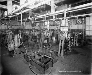 A sala de testes, Leland & Faulconer Manufacturing Company, Detroit de Detroit Publishing Co.