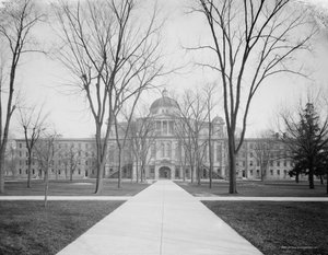 University Hall, Universidade de Michigan, c.1905 de Detroit Publishing Co.
