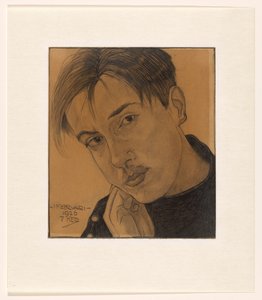 Autorretrato (com a mão) de Dick Ket (signed by artist)