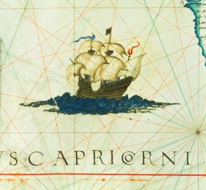 Adicionar 5415A f.11 Galleon em vela cheia, detalhe de "Opus Geographicum".