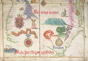 América do Sul (Sul), detalhe do atlas mundial, 1565