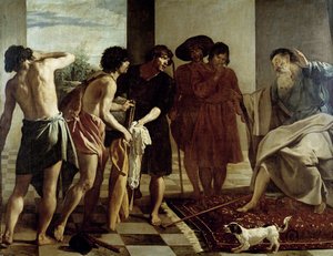Jacob recebe a túnica de Giuseppe de Diego Rodriguez de Silva y Velazquez