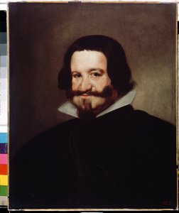 Retrato do Conde Duque de Olivares. Gaspar de Guzman y Pimentel, Conde de Olivares e Duque de Sanlucar la Mayor (1587-1645), ministro espanhol e favorito real. Pintura de Diego Velázquez (1599-1660). Óleo sobre tela, 6 de Diego Velázquez