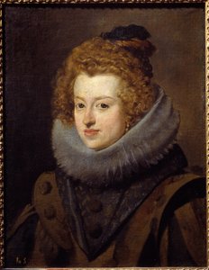 Retrato de Dona Maria, Rainha da Hungria (1606-1646). Pintura de Diego Rodriguez de Silva y Velasquez (1599-1660). de Diego Velázquez