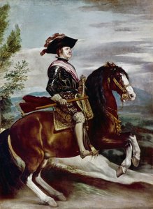 Retrato de Filipe IV a cavalo, c.1635 (óleo sobre tela)