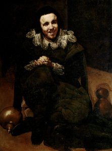 Retrato do bufão Calabacillas, c.1639 (óleo sobre tela) de Diego Rodriguez de Silva y Velazquez