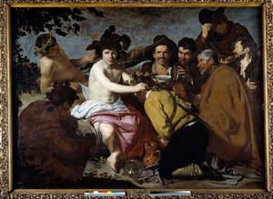 O triunfo de Baco ou “” Os bêbados ”” pintura de Diego Rodriguez de Silva y Velasquez de Diego Velázquez
