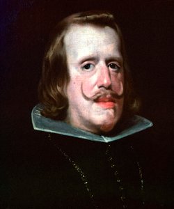 Pintura do rei Filipe IV de Espanha, século XVI. de Diego Velasquez