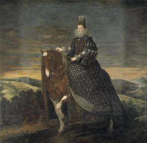 Retrato equestre de Margarita da Áustria de Diego Velázquez