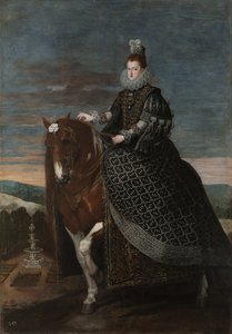 Retrato equestre de Margarita da Áustria 15841611, entre 1630 e 1635 de Diego Velázquez