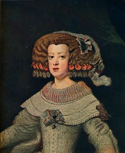 Retrato da rainha Marie-Anne, Mariana da Áustria, 1652, 1910 de Diego Velázquez