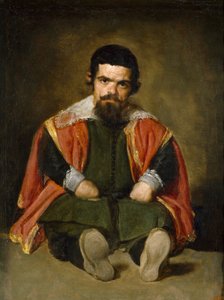 Espanhol: El bufón el Primo Retrato de Sebastián de Morra de Diego Velázquez