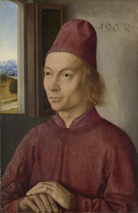 Retrato de um homem (Jan van Winckele) de Dieric Bouts