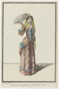 Mulher de qualidade em vestido de verão (título sobre o objecto) de Dieu de Saint Jean