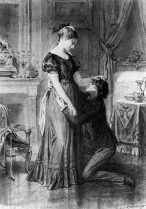 Ilustração para Confissão da Criança do Século, romance de Alfred de Musset (1810-1857), gravura após desenho de Diogene Ulyssee Napoleon Maillart (1840-1926)