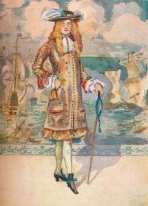 Um homem da época de Carlos II, 1907 de Dion Clayton Calthrop