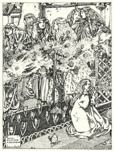 As Sete Princesas (gravura) de Dion Clayton Calthrop