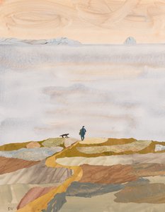 Banho de manhã de outono (colagem) de Dione Verulam