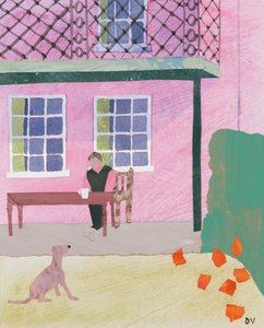 Pausa para café (colagem) de Dione Verulam