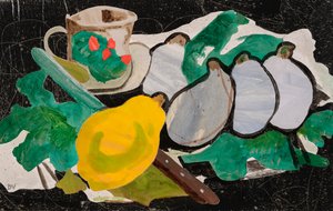 Homenagem a Braque (colagem) de Dione Verulam