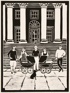 Meses do ano: agosto, 2012 (linóleo) de Dione Verulam