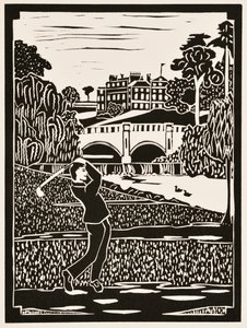 Meses do ano: julho de 2012 (linoleogravura) de Dione Verulam