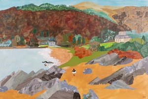 Saddell, Mull of Kintyre (colagem) de Dione Verulam