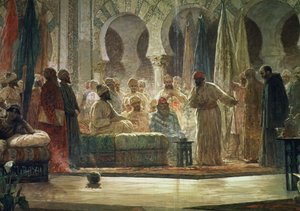 Abd al-Rahman III (891-961) Recebendo o Embaixador