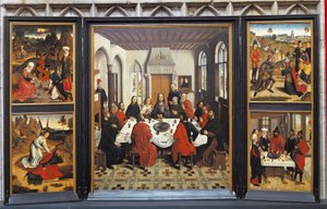Pinturas da última ceia, Lovaina, Brabante Flamengo, Flandres, Bélgica