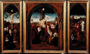 Tríptico da Paixão (óleo sobre painel)
