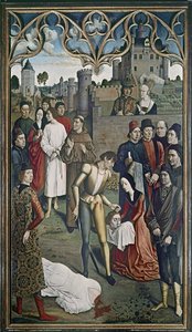A Justiça do Imperador Otto: A Execução do Homem Inocente, 1473-75 (ver também 3672) de Dirck Bouts