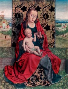 A Madonna e a Criança, 1927 de Dirck Bouts
