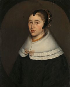 Retrato de uma mulher, pensado para ser Catharina Kettingh (1626/27-73), esposa de Bartholomeus Vermuyden de Dirck Craey