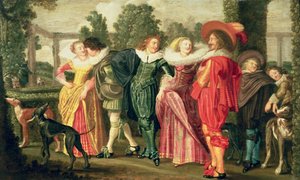 Um passeio no jardim, c.1623