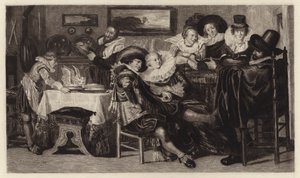 A Refeição (gravação) de Dirck Hals