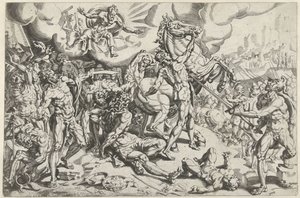 Conversão de Paulo de Dirck Volckertsz. Coornhert (attributed to)