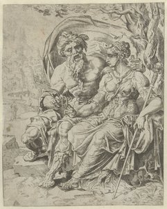 Judá dá a promessa de Tamar História de Judá e Tamar (título da série) de Dirck Volckertsz. Coornhert (attributed to)