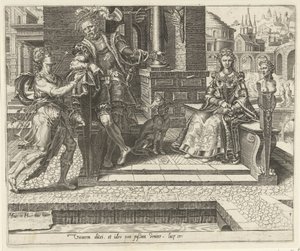 Terceiro pretexto: Recém casados Parábola de um banquete de casamento (título da série) de Dirck Volckertsz. Coornhert