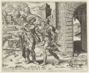 Primeiro pretexto: o novo campo
Parábola de um banquete de casamento (título da série) de Dirck Volckertsz. Coornhert