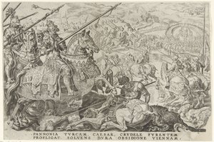 Cerco de Viena, 1529
Vitórias de Carlos V (título da série)
Divi Caroli. V. imp. opt. max. victoriae, ex multis praecipuae (título da série) de Dirck Volckertsz. Coornhert