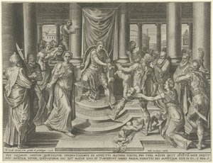 Julgamento de Salomão de Dirck Volckertsz. Coornhert