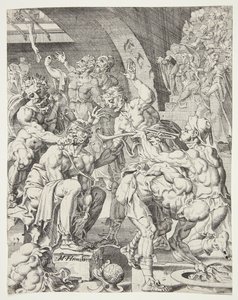 A zombaria de Cristo de Dirck Volckertsz. Coornhert