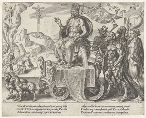 Triunfo de Cristo Triumph of Patience (título da série) Patientiae Trivmphvs (título da série) de Dirck Volckertsz. Coornhert