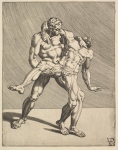 Wrestlers, de Wrestlers, placa 3, 1552.