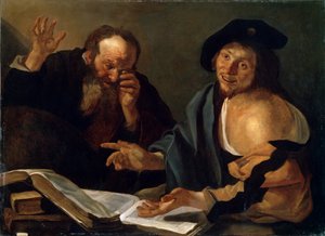Heráclito e Demócrito, início do século XVII