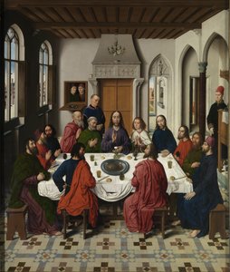 Painel central do retábulo da Última Ceia, 1464-1468