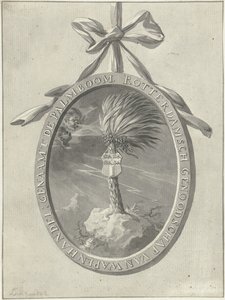 Emblema da sociedade de exercício de Roterdão De Palmboom, 1785.